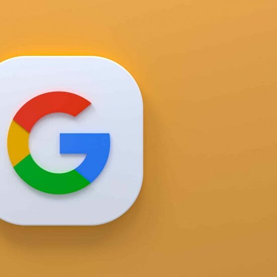 Google application logo 3d rendering